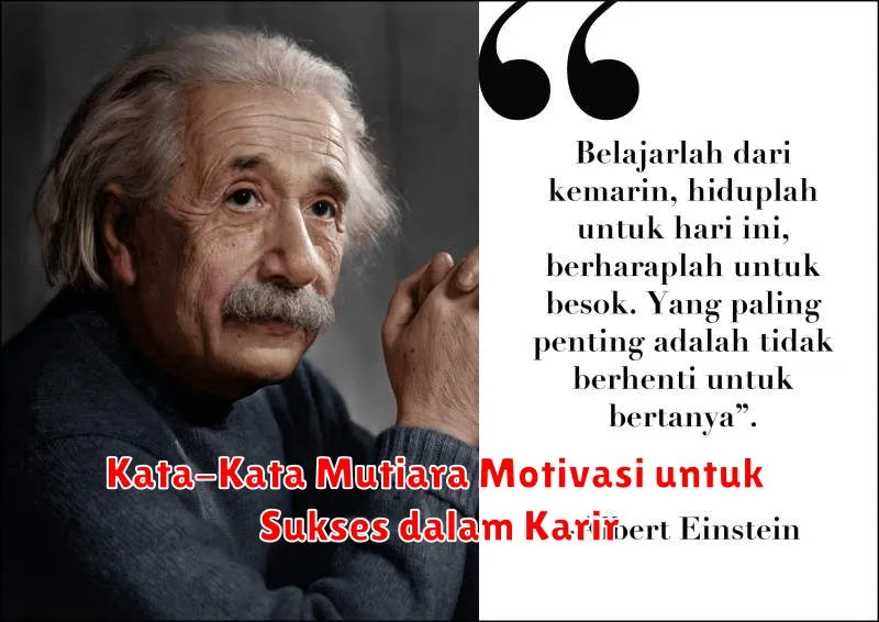 Kata-Kata Mutiara Motivasi untuk Sukses dalam Karir