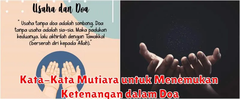 Kata-Kata Mutiara untuk Menemukan Ketenangan dalam Doa